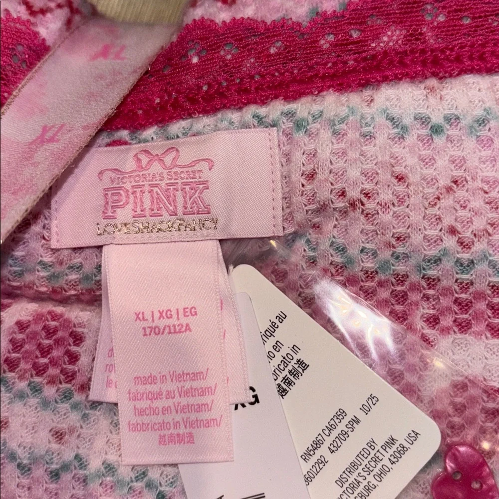 LoveShackFancy X PINK Waffle Knit Pajama Set